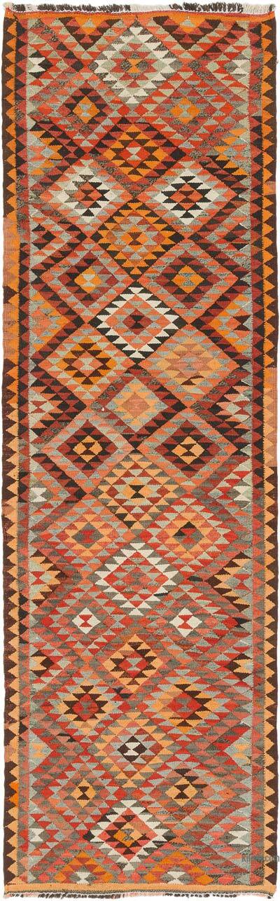 Vintage Tribal Kilim Runner - 3' 1" x 10' 3" (37" x 123")