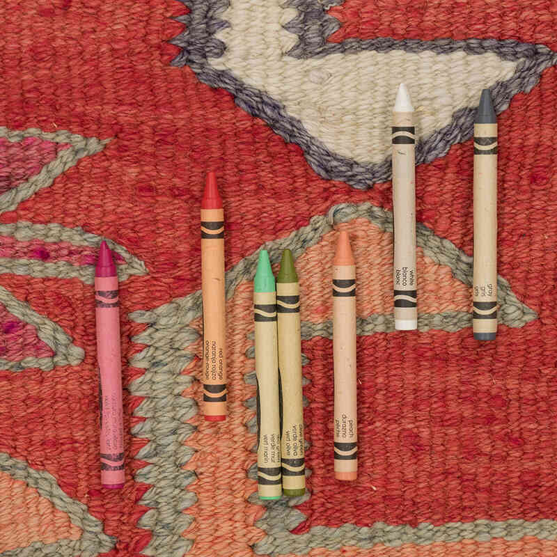Vintage Tribal Kilim Runner - 3' 4" x 13' 6" (40" x 162") - K0077137