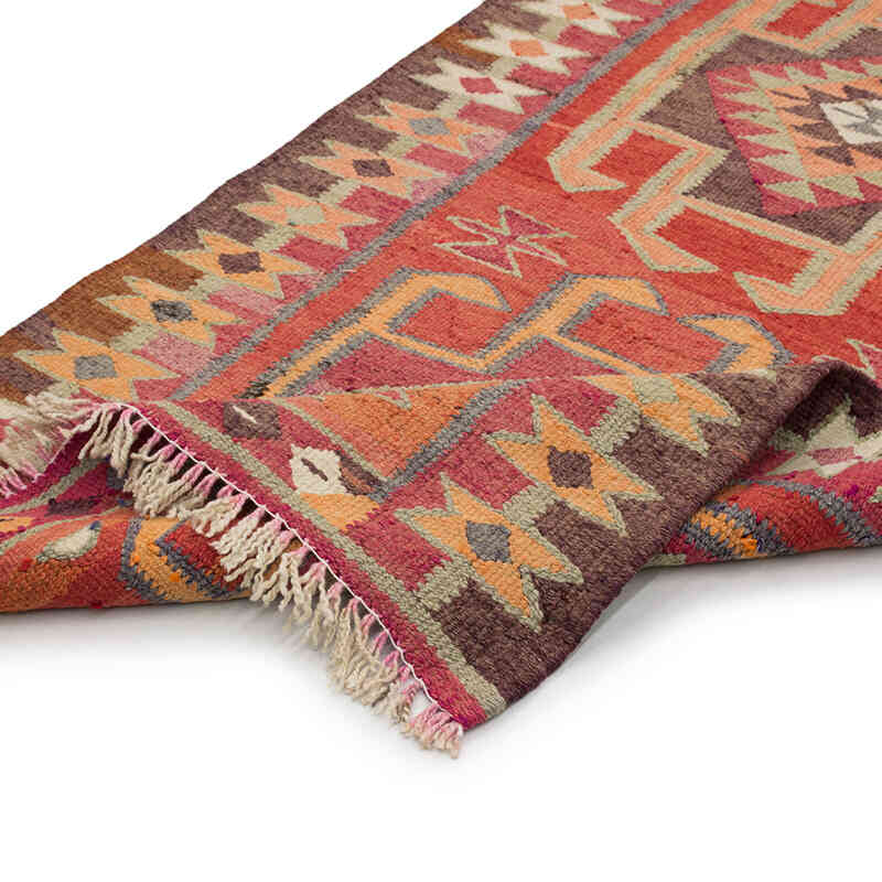 Vintage Tribal Kilim Runner - 3' 4" x 13' 6" (40" x 162") - K0077137