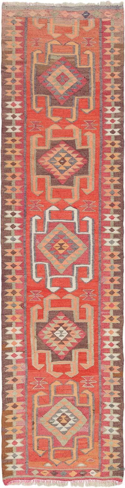 Vintage Tribal Kilim Runner - 3' 4" x 13' 6" (40" x 162")