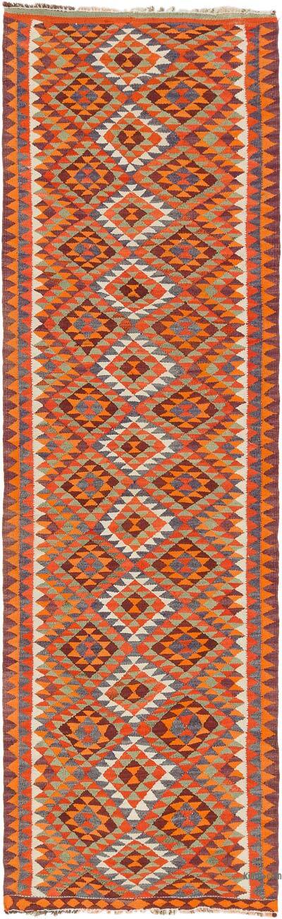 Vintage Tribal Kilim Runner - 3' 2" x 10' 4" (38" x 124")