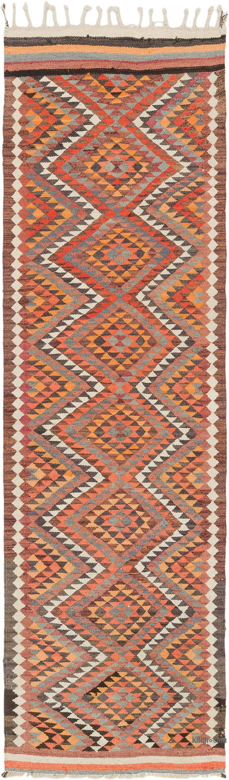 Vintage Tribal Kilim Runner - 2' 10" x 9' 7" (34" x 115") - K0077140