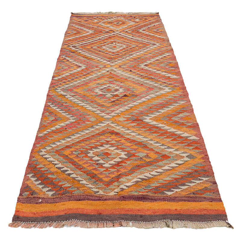 Vintage Tribal Kilim Runner - 2' 10" x 8' 1" (34" x 97") - K0077142