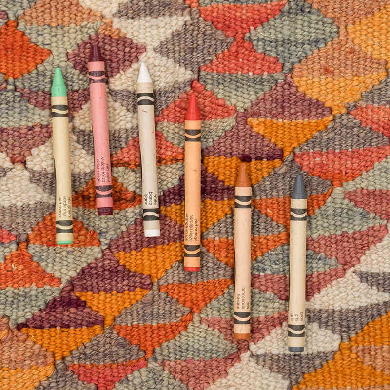 Vintage Tribal Kilim Runner - 2' 10" x 8' 1" (34" x 97") - K0077142
