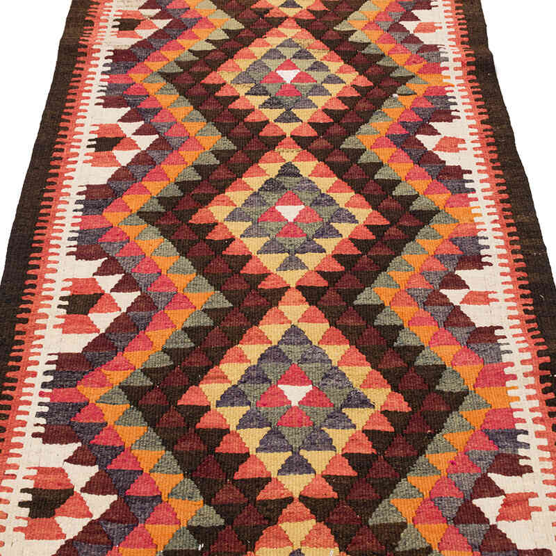 Vintage Tribal Kilim Runner - 2' 11" x 11' 11" (35" x 143") - K0077143