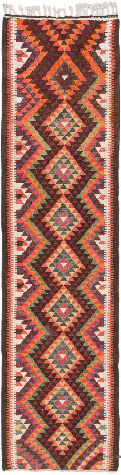Vintage Anadolu Kilim Yolluk - 88 cm x 363 cm