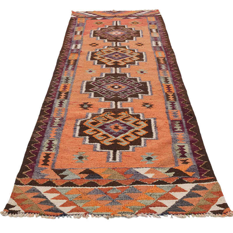 Alfombra Kilim Tribal Vintage - 91 cm x 266 cm - K0077145