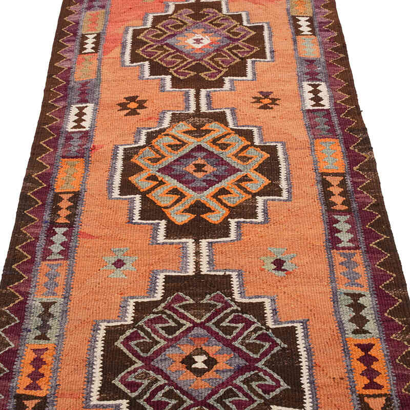 Alfombra Kilim Tribal Vintage - 91 cm x 266 cm - K0077145