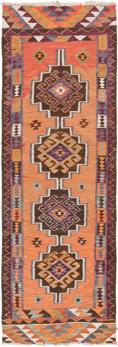 Alfombra Kilim Tribal Vintage - 91 cm x 266 cm
