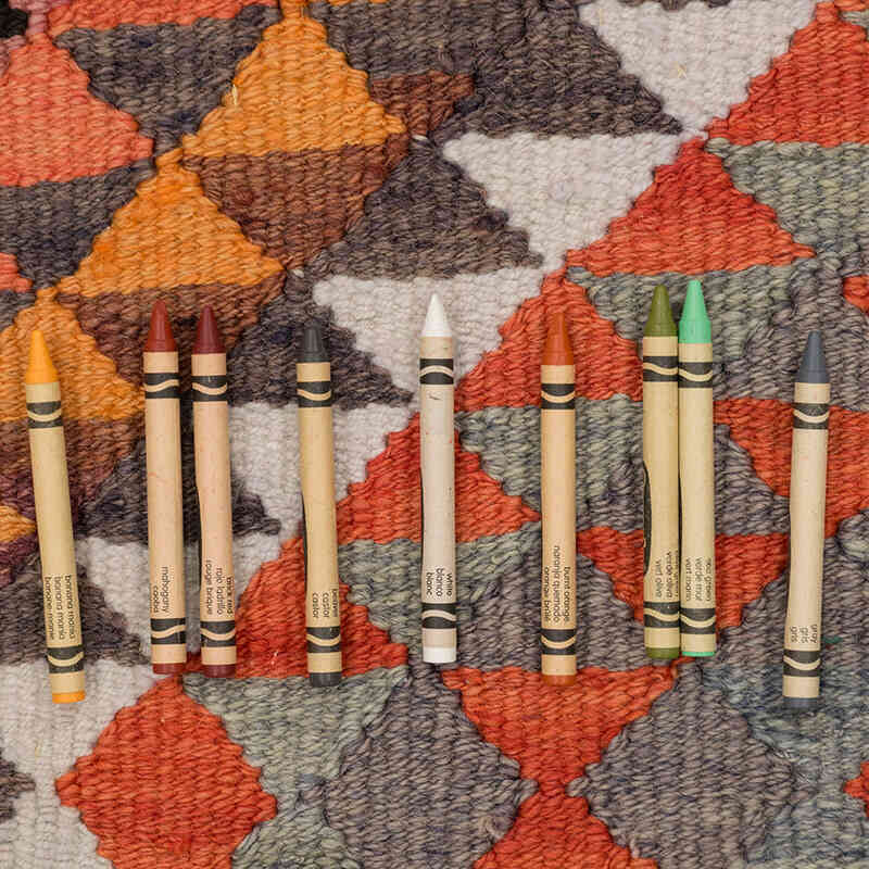 Vintage Tribal Kilim Runner - 2' 11" x 10' 4" (35" x 124") - K0077147