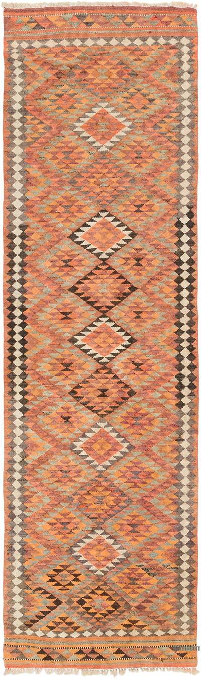 Vintage Tribal Kilim Runner - 2' 10" x 9' 7" (34" x 115")