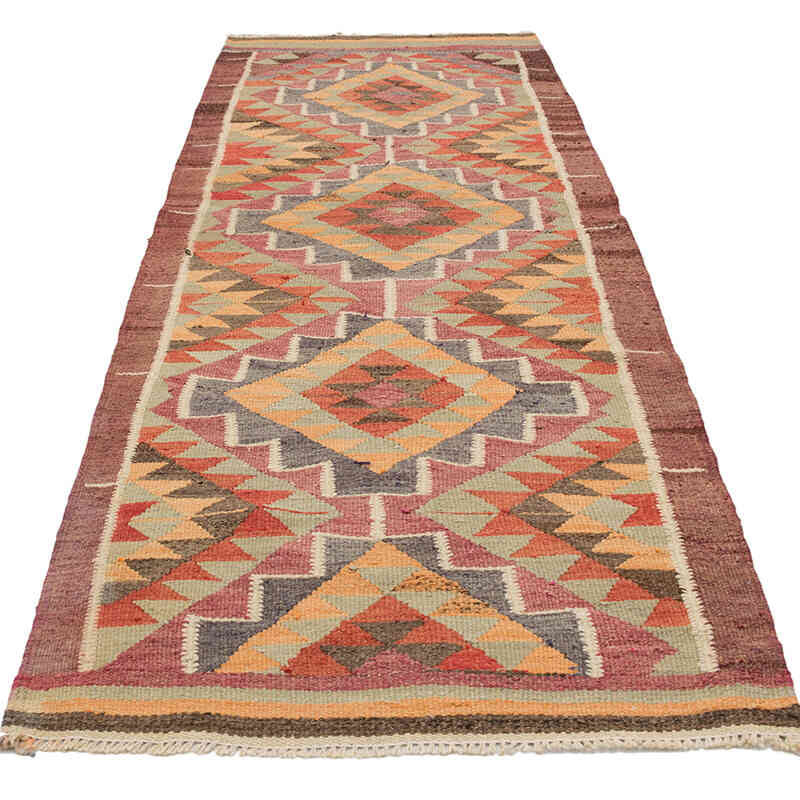 Vintage Anadolu Kilim Yolluk - 97 cm x 281 cm - K0077149