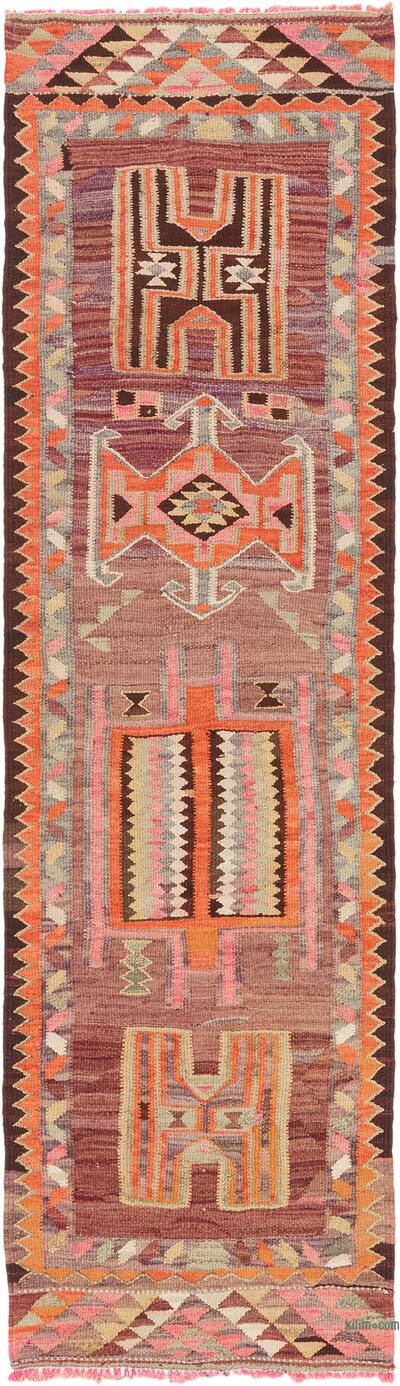 Vintage Tribal Kilim Runner - 2' 11" x 10' 2" (35" x 122")