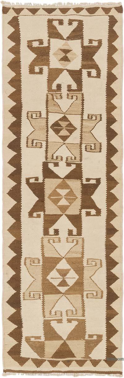 Vintage Tribal Kilim Runner - 2' 7" x 7' 10" (31" x 94")