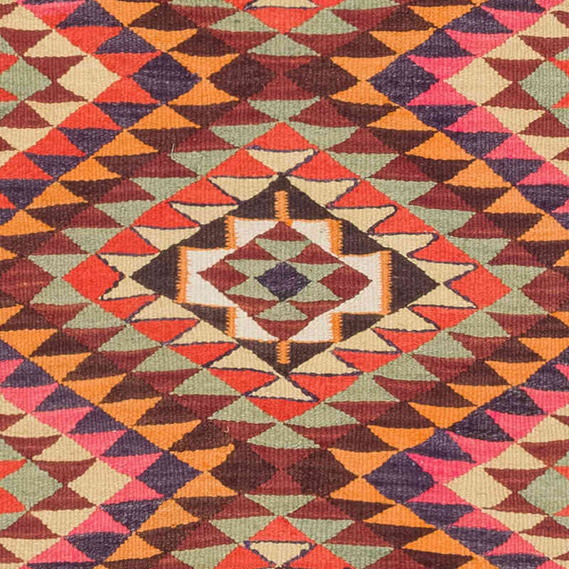 Vintage Tribal Kilim Runner - 2' 10" x 9' 3" (34" x 111") - K0077155