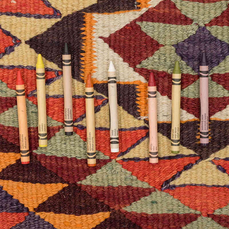 Vintage Tribal Kilim Runner - 2' 10" x 9' 3" (34" x 111") - K0077155