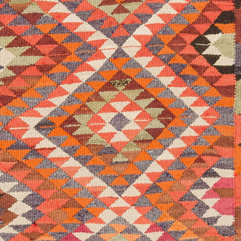 Vintage Tribal Kilim Runner - 2' 9" x 10' 10" (33" x 130") - K0077156