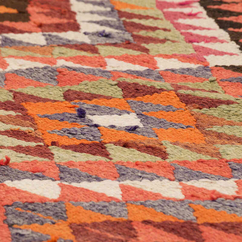 Vintage Tribal Kilim Runner - 2' 9" x 10' 10" (33" x 130") - K0077156