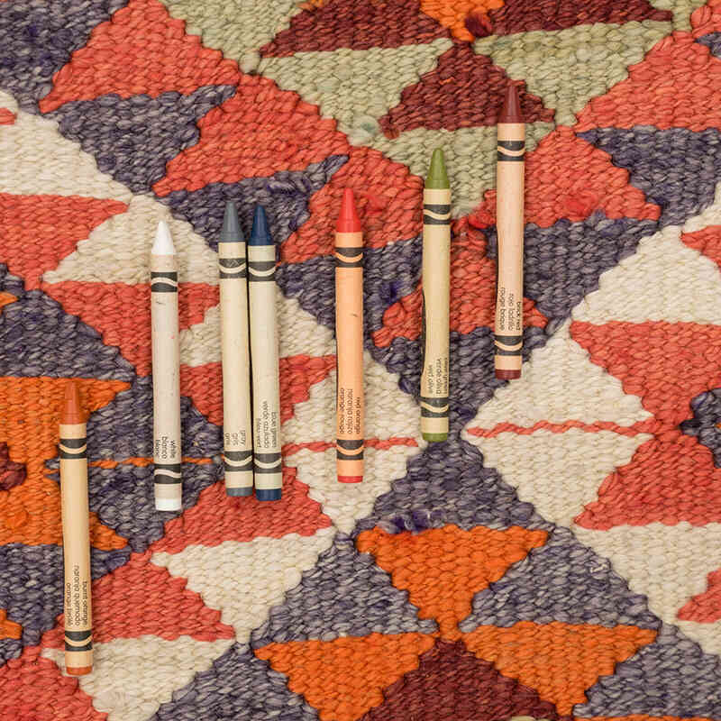 Vintage Tribal Kilim Runner - 2' 9" x 10' 10" (33" x 130") - K0077156