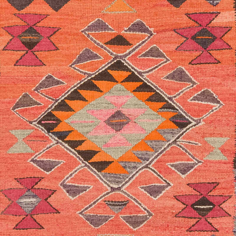 Vintage Tribal Kilim Runner - 3' 1" x 11' 5" (37" x 137") - K0077157