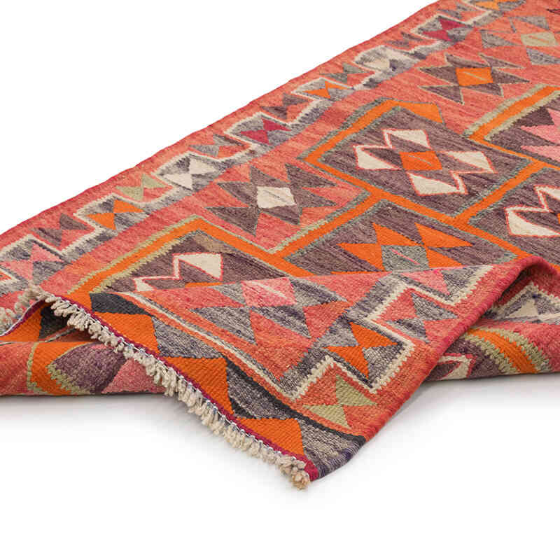 Vintage Tribal Kilim Runner - 3' 1" x 11' 5" (37" x 137") - K0077157