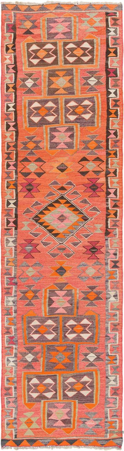 Vintage Anadolu Kilim Yolluk - 95 cm x 347 cm