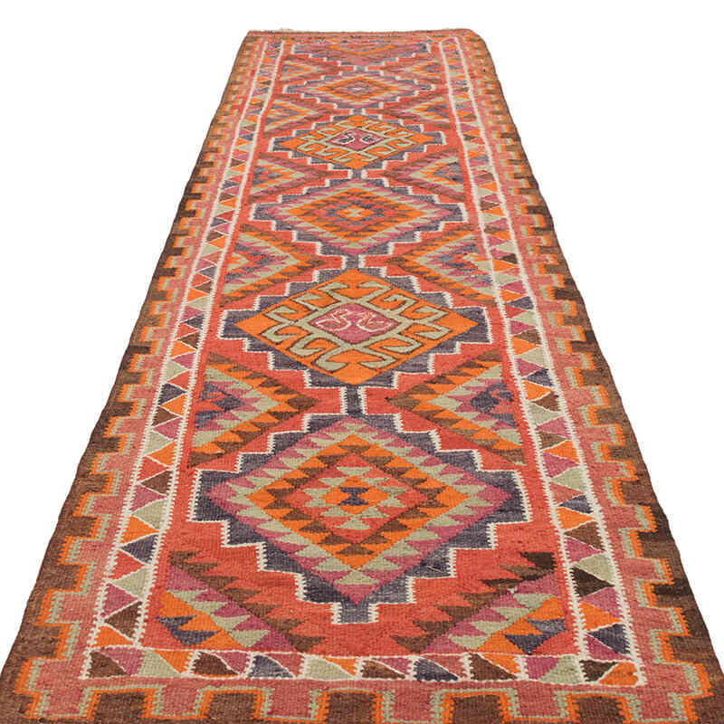 Vintage Anadolu Kilim Yolluk - 94 cm x 331 cm - K0077159