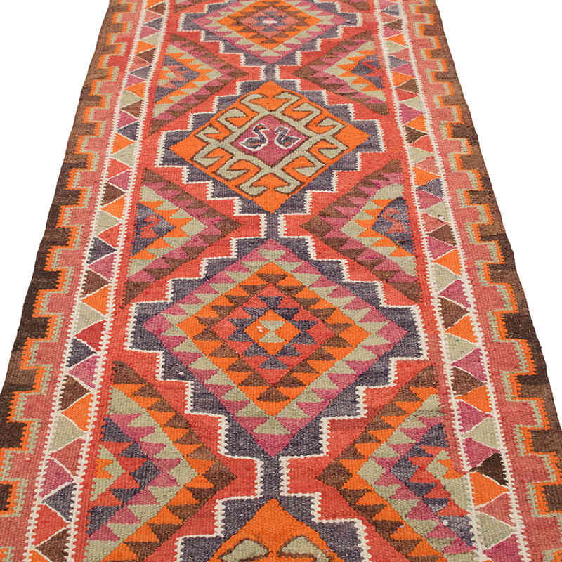 Vintage Anadolu Kilim Yolluk - 94 cm x 331 cm - K0077159