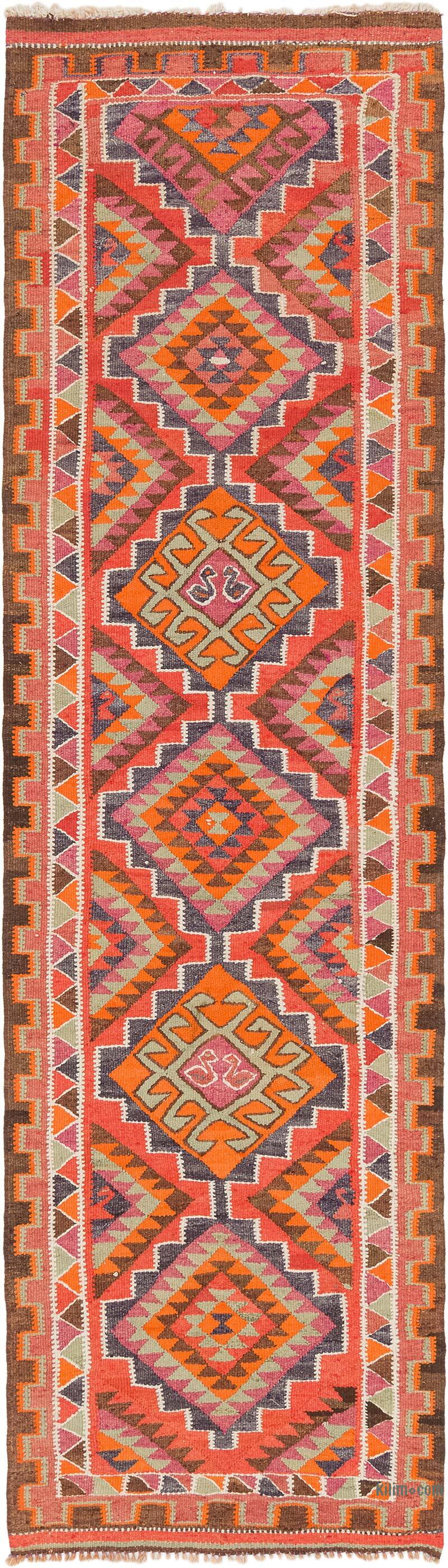 Vintage Anadolu Kilim Yolluk - 94 cm x 331 cm - K0077159