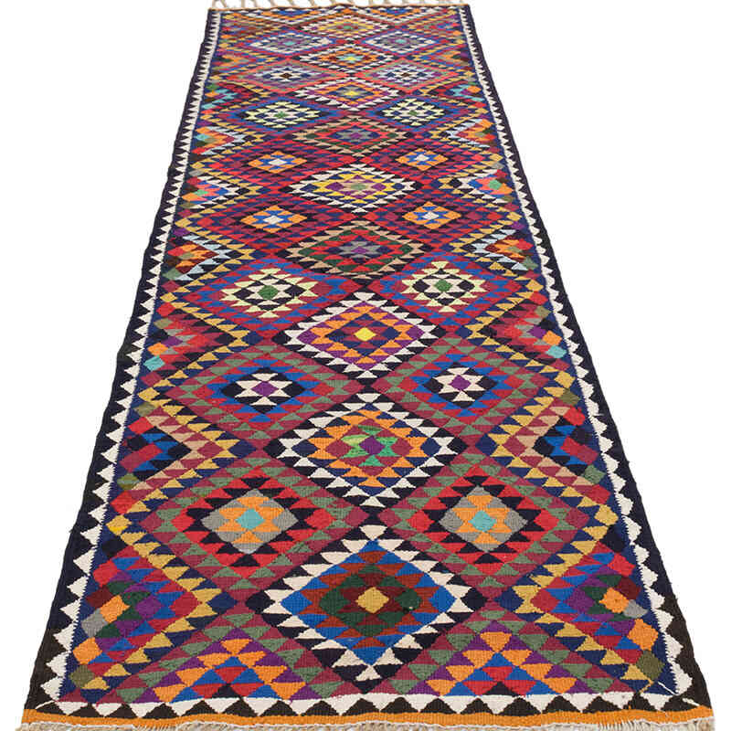 Alfombra Kilim Tribal Vintage - 85 cm x 285 cm - K0077160