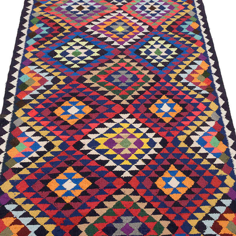 Alfombra Kilim Tribal Vintage - 85 cm x 285 cm - K0077160