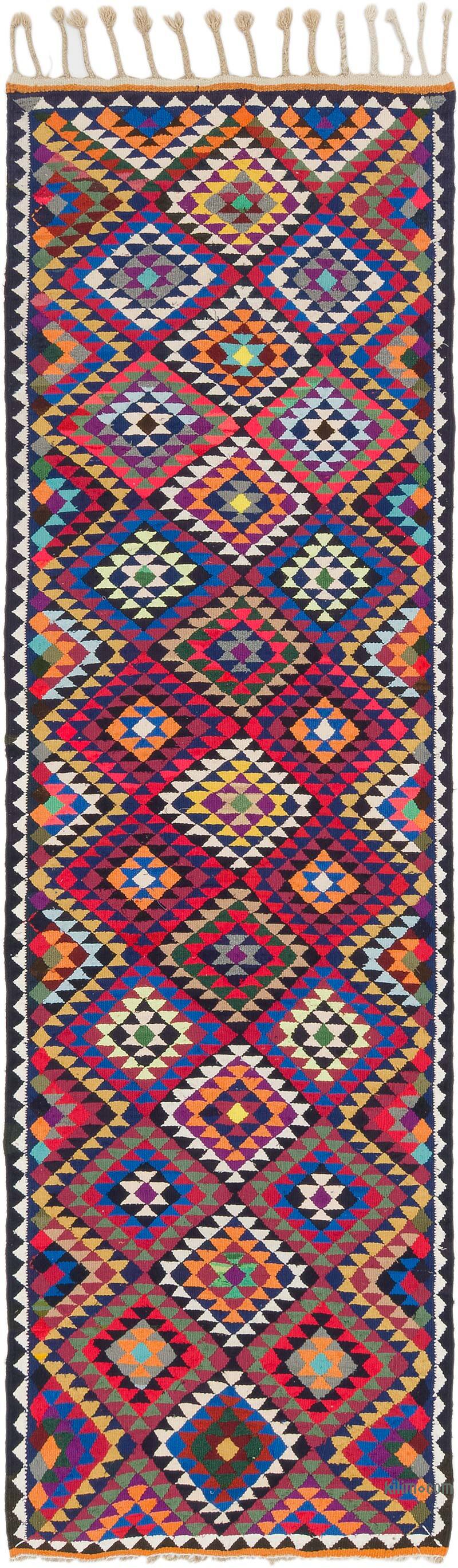 Alfombra Kilim Tribal Vintage - 85 cm x 285 cm - K0077160