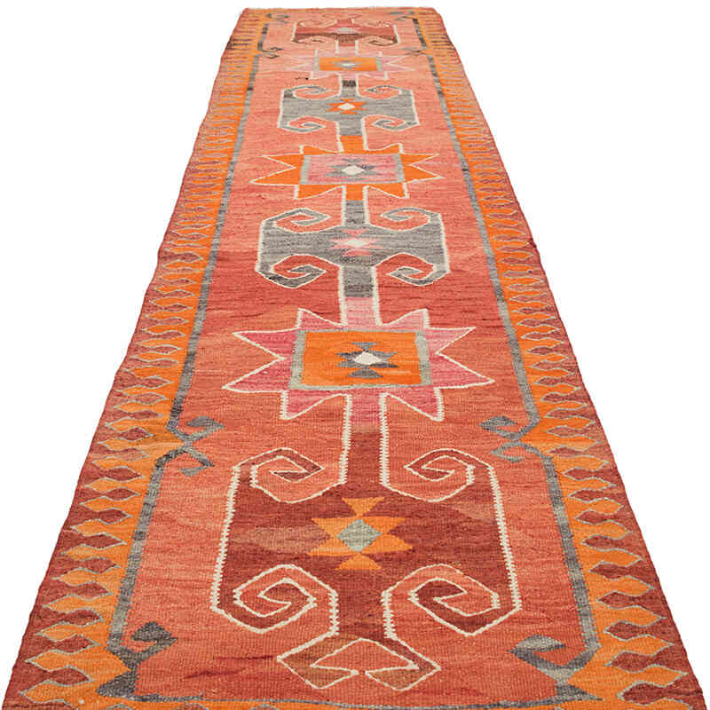 Vintage Anadolu Kilim Yolluk - 94 cm x 355 cm - K0077161