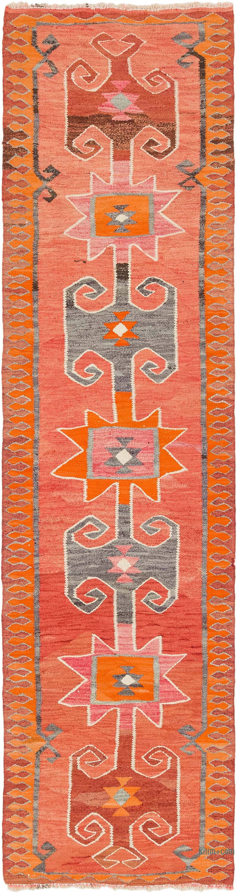 Vintage Anadolu Kilim Yolluk - 94 cm x 355 cm - K0077161