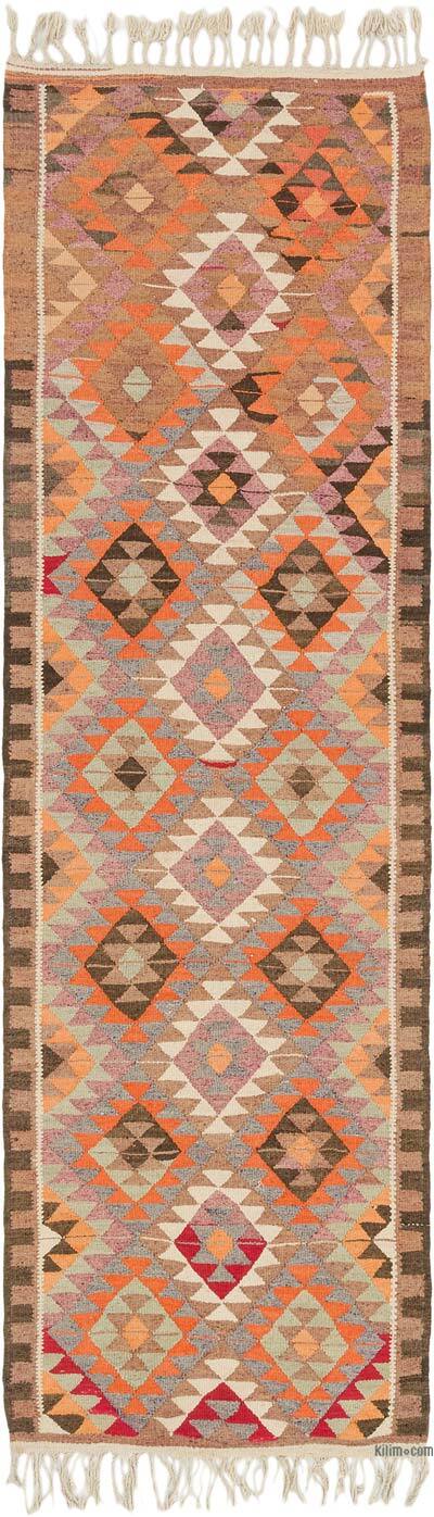 Vintage Anadolu Kilim Yolluk - 98 cm x 327 cm