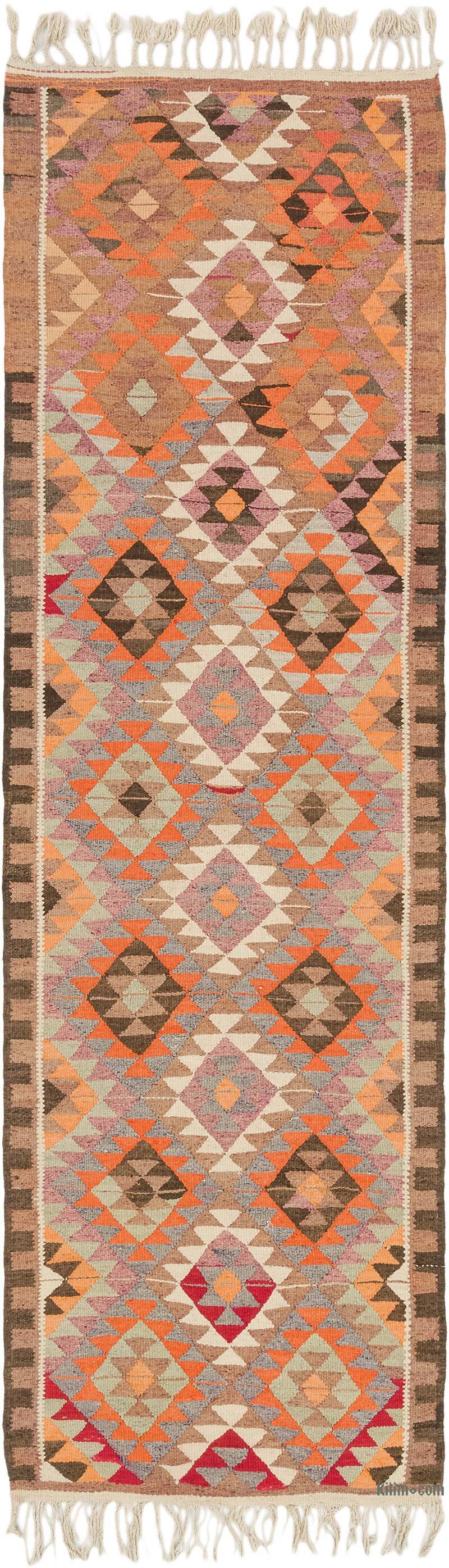 Vintage Anadolu Kilim Yolluk - 98 cm x 327 cm - K0077163