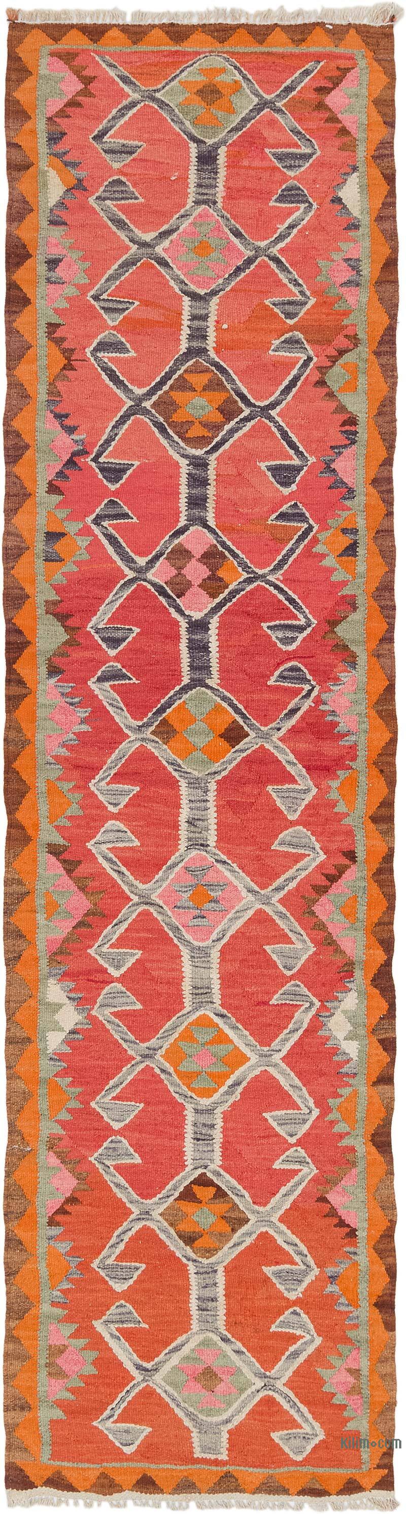 Vintage Anadolu Kilim Yolluk - 93 cm x 352 cm - K0077164