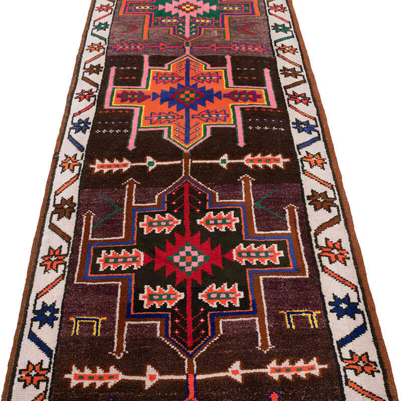 Vintage Tribal Runner Rug - 2' 8" x 11' 10" (32" x 142") - K0077167