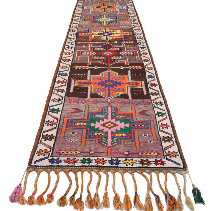 Vintage Tribal Runner Rug - 2' 8" x 11' 10" (32" x 142") - K0077167