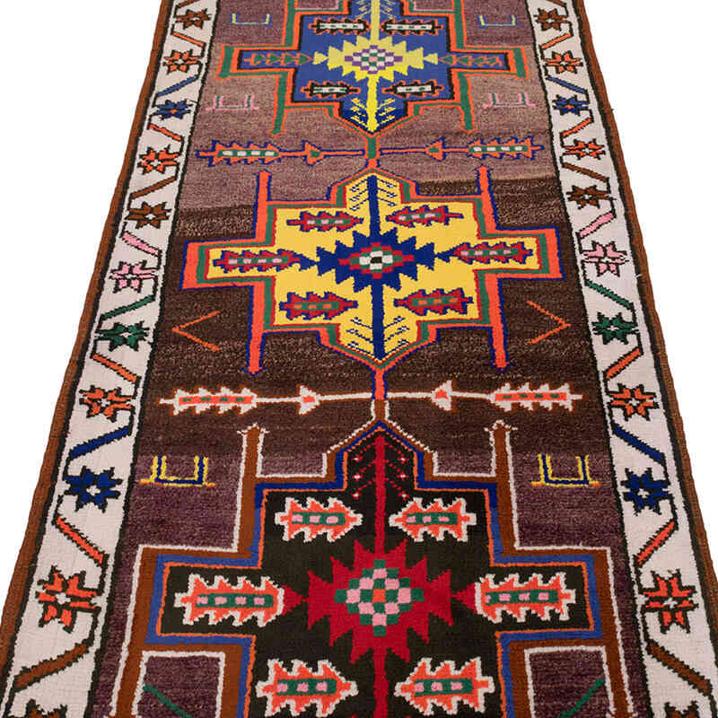 Vintage Tribal Runner Rug - 2' 8" x 11' 10" (32" x 142") - K0077167
