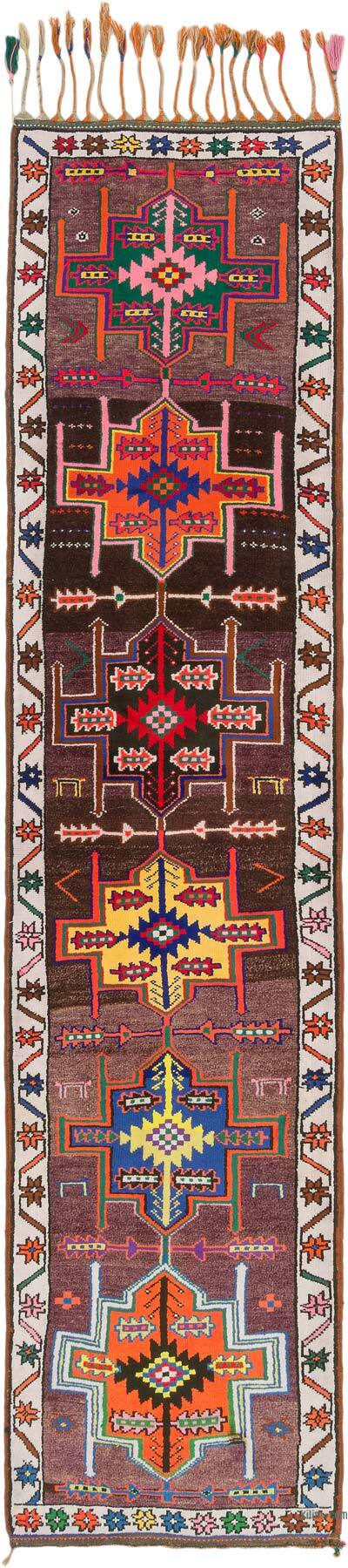 Vintage Tribal Runner Rug - 2' 8" x 11' 10" (32" x 142")