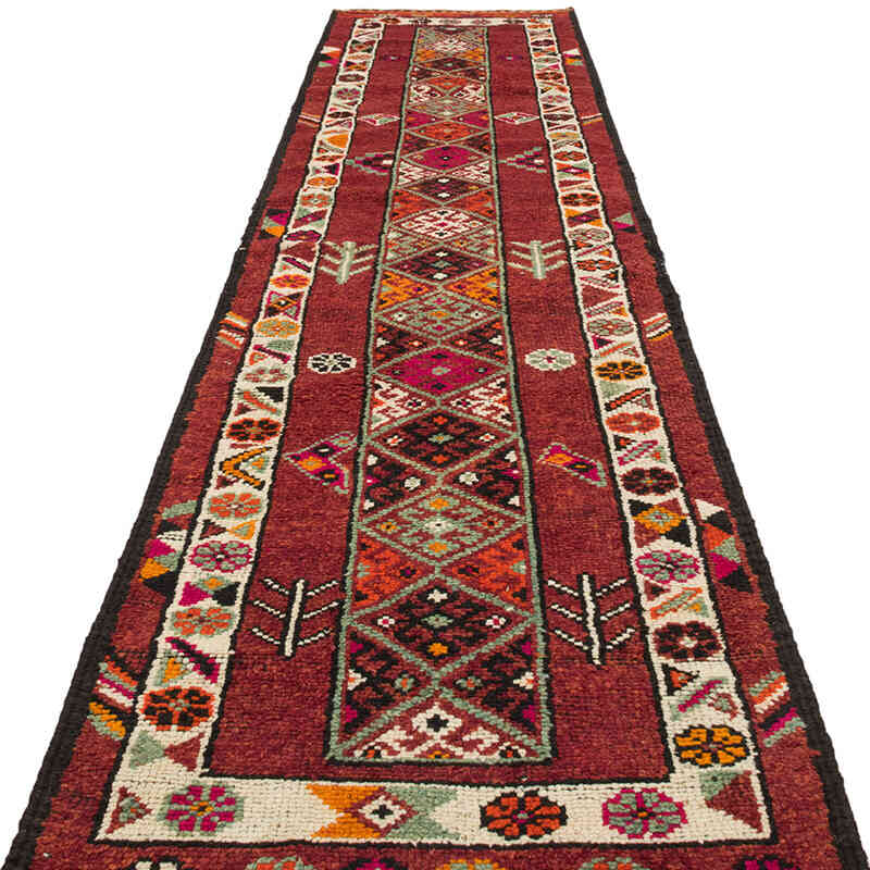 Vintage Tribal Runner Rug - 2' 11" x 13' 3" (35" x 159") - K0077170