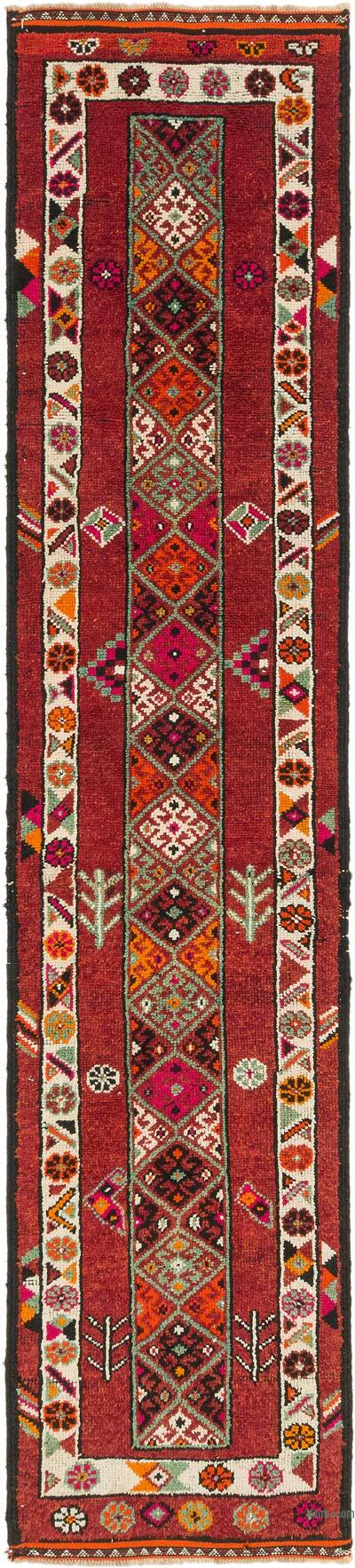 Vintage Tribal Runner Rug - 2' 11" x 13' 3" (35" x 159")