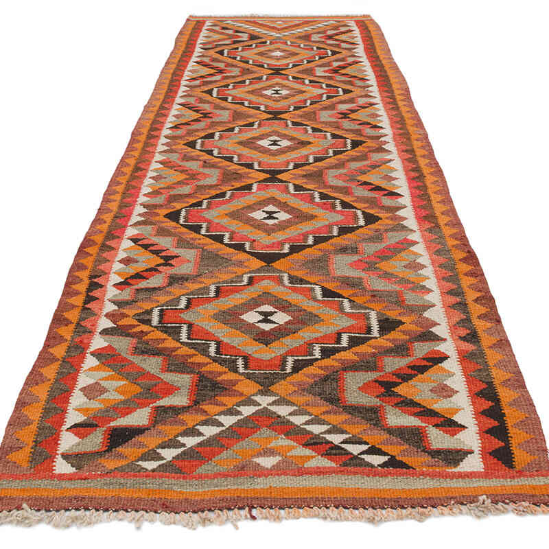 Vintage Anadolu Kilim Yolluk - 100 cm x 303 cm - K0077174