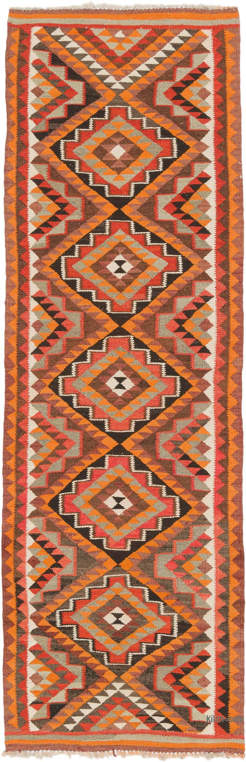 Vintage Anadolu Kilim Yolluk - 100 cm x 303 cm - K0077174