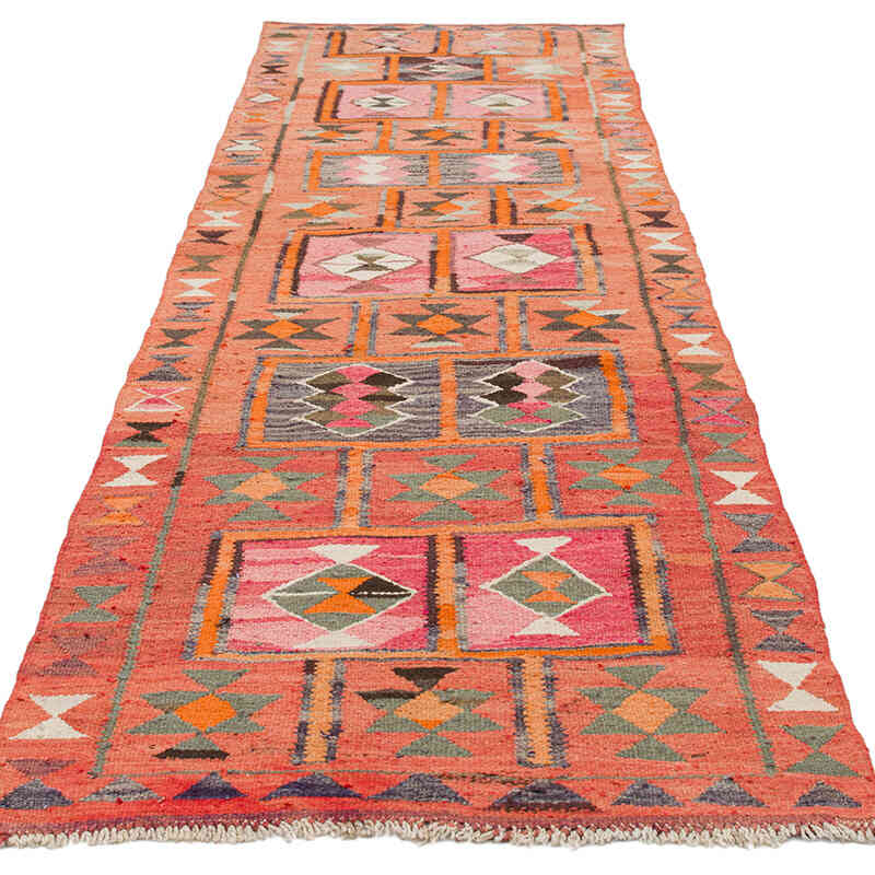 Vintage Anadolu Kilim Yolluk - 98 cm x 309 cm - K0077176