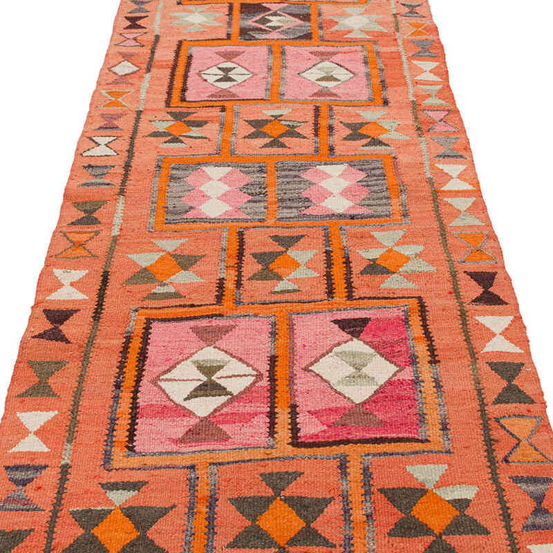 Vintage Anadolu Kilim Yolluk - 98 cm x 309 cm - K0077176