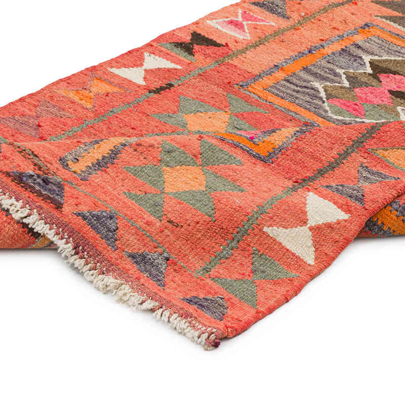 Vintage Anadolu Kilim Yolluk - 98 cm x 309 cm - K0077176