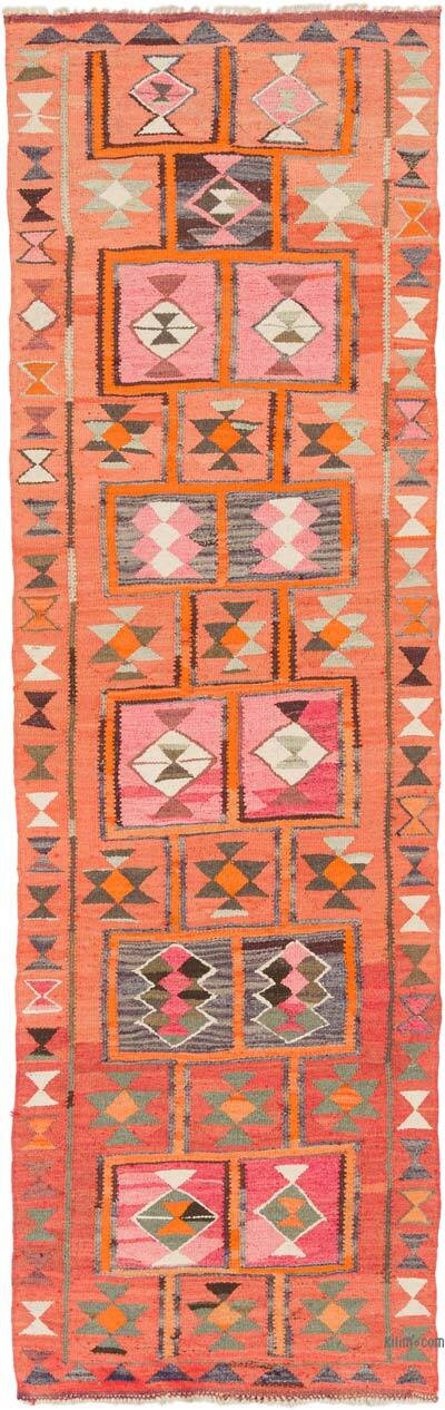 Vintage Tribal Kilim Runner - 3' 3" x 10' 2" (39" x 122")