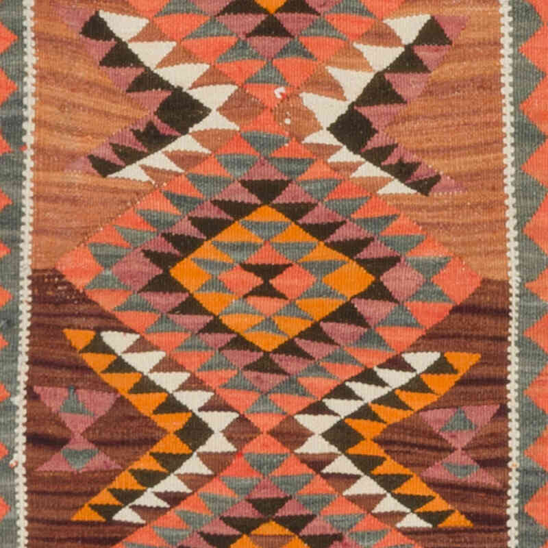 Vintage Tribal Kilim Runner - 3' 1" x 10' 2" (37" x 122") - K0077180
